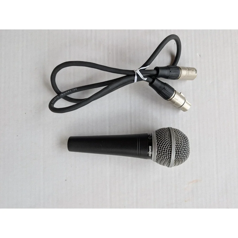 READ Shure SM48 Dynamic Wired Professional Microphone UNTESTED AS-IS